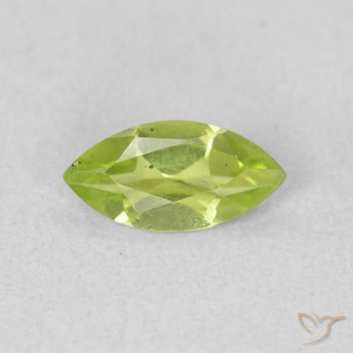 0.59ct 자연스러운 미디엄 그린 감람석, 보석, VS