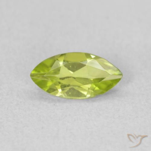0.54ct 자연스러운 활기찬 녹색 감람석, 보석, VS