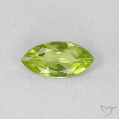 0.58ct 자연스러운 활기찬 녹색 감람석, 보석, VS