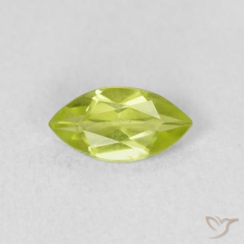 0.64ct 자연스러운 밝은 녹색 감람석, 보석, VS