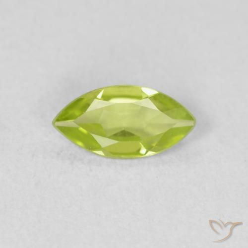 0.51ct 자연스러운 밝은 녹색 감람석, 보석, VS