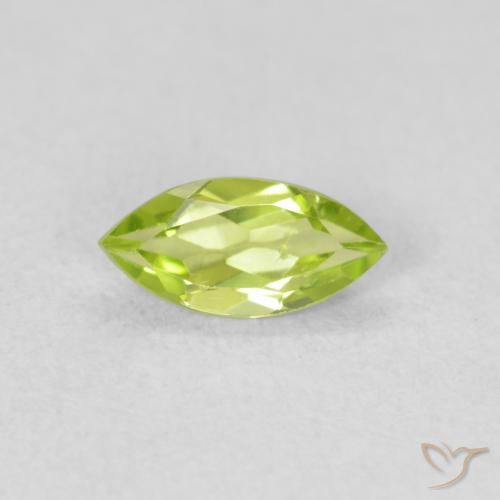 0.52ct 자연스러운 밝은 녹색 감람석, 보석, VS