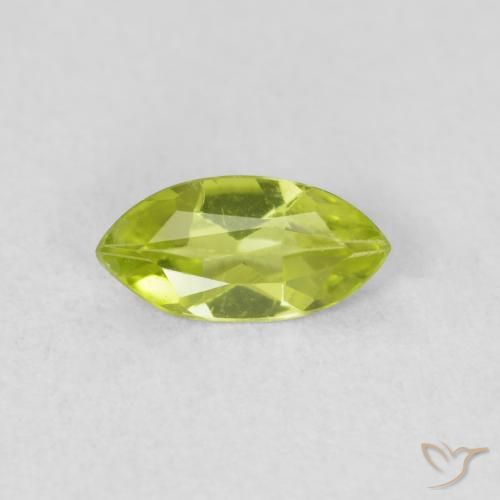 0.49ct 자연스러운 활기찬 녹색 감람석, 보석, VS