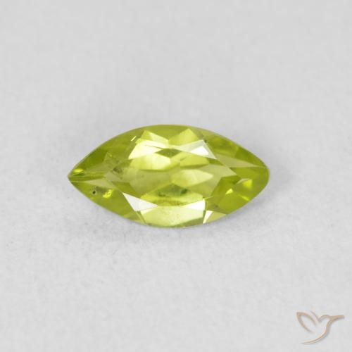 0.53ct 자연스러운 활기찬 녹색 감람석, 보석, VS