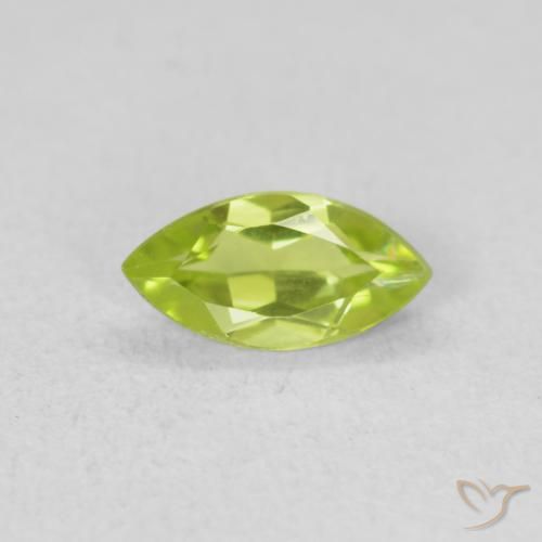 0.58ct 자연스러운 황록색 감람석, 보석, VVS-VS