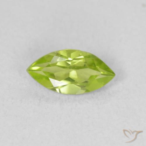 0.60ct 자연스러운 밝은 녹색 감람석, 보석, VS