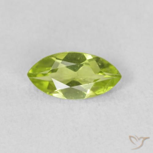 0.52ct 자연스러운 밝은 녹색 감람석, 보석, VS