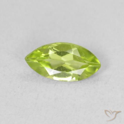 0.51ct 자연스러운 미디엄 그린 감람석, 보석, VS
