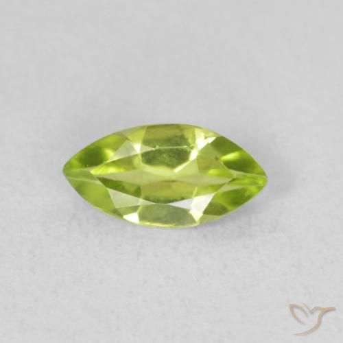 0.52ct 자연스러운 미디엄 그린 감람석, 보석, VS
