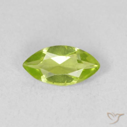 0.57ct 자연스러운 밝은 녹색 감람석, 보석, VS