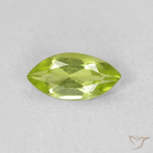 0.54ct 자연스러운 활기찬 황록색 감람석, 보석, VS