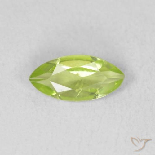 0.55ct 자연스러운 미디엄 그린 감람석, 보석, VS