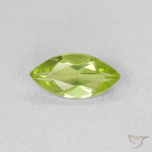 0.57ct 자연스러운 밝은 녹색 감람석, 보석, VS