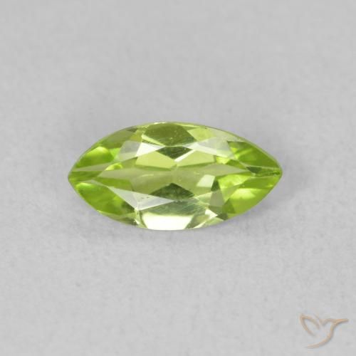 0.59ct 자연스러운 밝은 녹색 감람석, 보석, VVS-VS