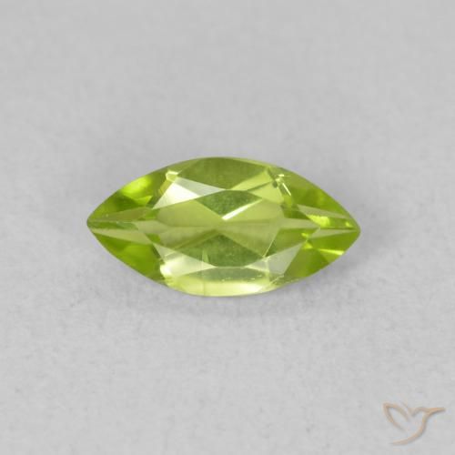 0.61ct 자연스러운 밝은 녹색 감람석, 보석, VVS-VS