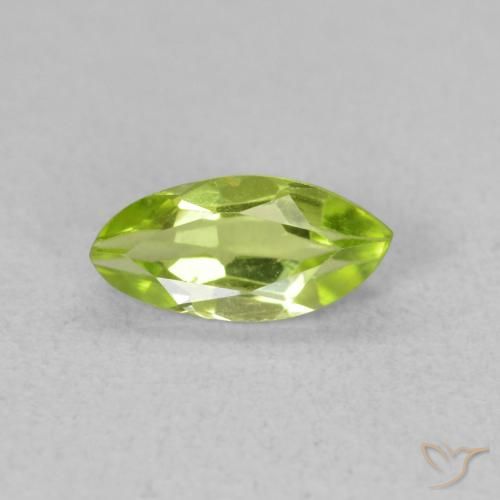 0.65ct 자연스러운 밝은 녹색 감람석, 보석, VVS-VS