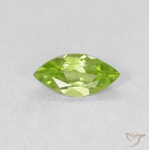 0.55ct 자연스러운 활기찬 녹색 감람석, 보석, VS