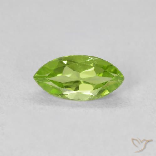 0.65ct 자연스러운 활기찬 녹색 감람석, 보석, VS