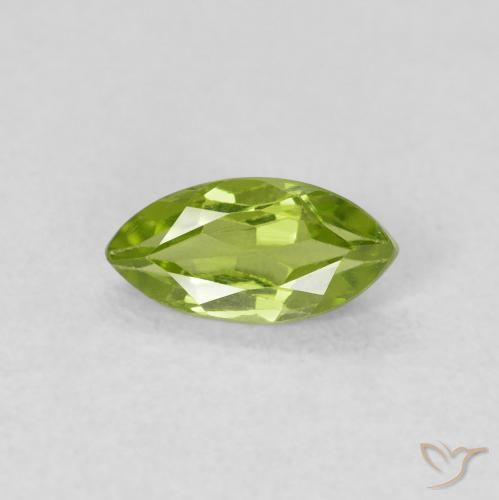 0.65ct 자연스러운 미디엄 그린 감람석, 보석, VS