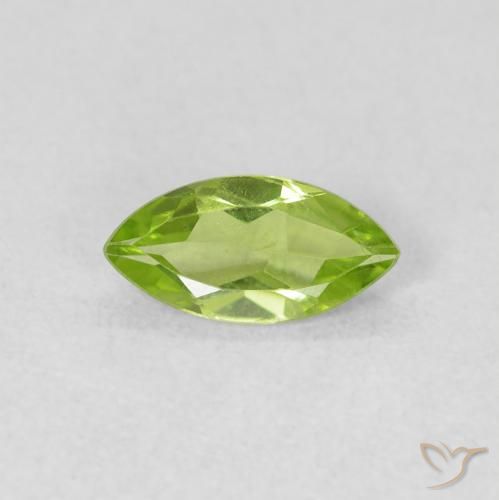 0.56ct 자연스러운 활기찬 녹색 감람석, 보석, VS