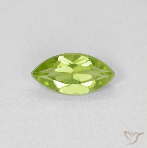 0.55ct 자연스러운 라이트 라이블리 그린 감람석, 보석, VS