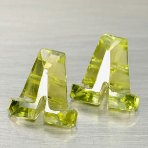 캐럿 천연 생기 있는 그린 페리도트 보석, 멋진 모양, 5.1×5 mm, VS