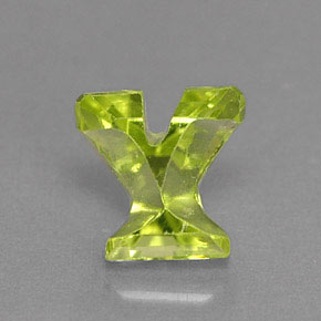 0.46캐럿 천연 생기 있는 그린 페리도트, 멋진 모양, 5×4.9 mm, VS