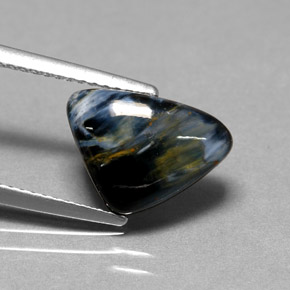 2.67캐럿 천연 멀티컬러 피터사이트, 트릴리언, 12.7×9.1 mm, 불투명체