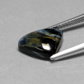2.67캐럿 천연 멀티컬러 피터사이트, 트릴리언, 12.7×9.1 mm, 불투명체