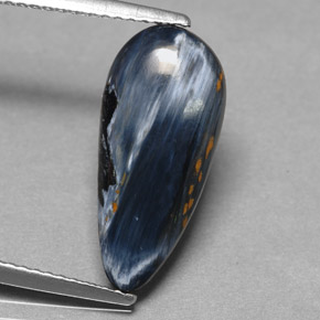 2.63캐럿 천연 다색 피터사이트, 배 모양, 불투명체