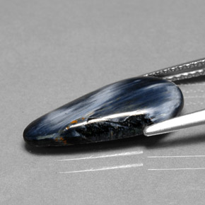 2.63캐럿 천연 다색 피터사이트, 배 모양, 불투명체