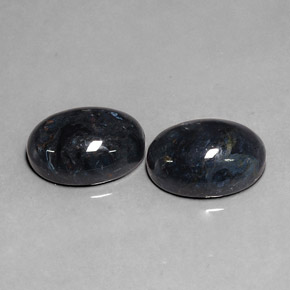 캐럿 천연 다색 피터사이트 보석, 타원형 컷, 불투명체