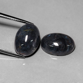 캐럿 천연 다색 피터사이트 보석, 타원형 컷, 불투명체