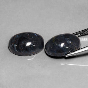 캐럿 천연 다색 피터사이트 보석, 타원형 컷, 불투명체