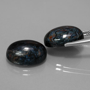 12.84캐럿 천연 멀티컬러 피터사이트 보석, 타원형 컷, 14.1×10.2 mm, 불투명체