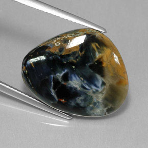 13.40캐럿 천연 멀티컬러 피터사이트, 멋진 모양, 22×17.7 mm, 불투명체