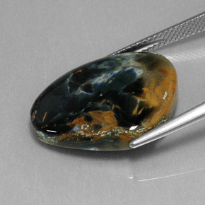 13.40캐럿 천연 멀티컬러 피터사이트, 멋진 모양, 22×17.7 mm, 불투명체