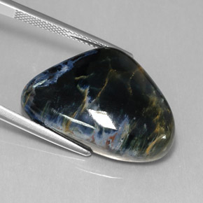 20.92캐럿 천연 멀티컬러 피터사이트, 멋진 모양, 24.4×17.1 mm, 불투명체