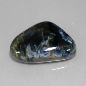 20.92캐럿 천연 멀티컬러 피터사이트, 멋진 모양, 24.4×17.1 mm, 불투명체