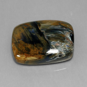 18.44캐럿 천연 멀티컬러 피터사이트, 쿠션 컷, 20.5×16.4 mm, 불투명체