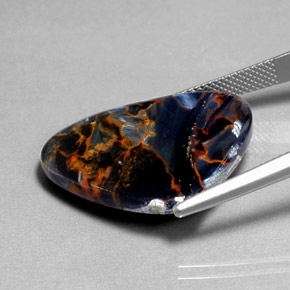 20.08캐럿 천연 멀티컬러 피터사이트, 멋진 모양, 26×20.6 mm, 불투명체
