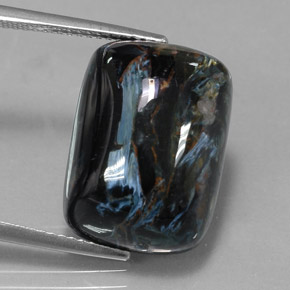 14.81캐럿 천연 멀티컬러 피터사이트, 쿠션 컷, 18.1×13.2 mm, 불투명체