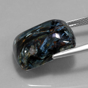 14.81캐럿 천연 멀티컬러 피터사이트, 쿠션 컷, 18.1×13.2 mm, 불투명체