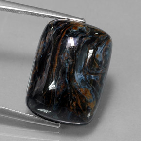 15.20캐럿 천연 멀티컬러 피터사이트, 쿠션 컷, 18×13 mm, 불투명체