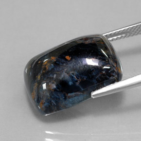 15.75캐럿 천연 다색 피터사이트, 쿠션 컷, 불투명체