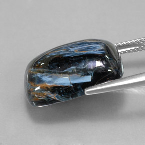 14.51캐럿 천연 멀티컬러 피터사이트, 쿠션 컷, 18.2×13.2 mm, 불투명체