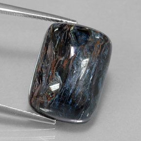 16.04캐럿 천연 멀티컬러 피터사이트, 쿠션 컷, 18.2×13.1 mm, 불투명체