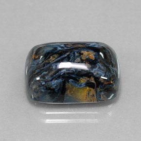 15.34캐럿 천연 멀티컬러 피터사이트, 쿠션 컷, 18.1×13.1 mm, 불투명체