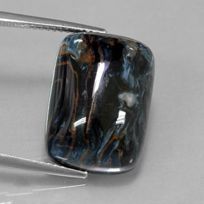 15.47캐럿 천연 멀티컬러 피터사이트, 쿠션 컷, 18.1×13.1 mm, 불투명체
