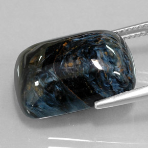 14.80캐럿 천연 다색 피터사이트, 쿠션 컷, 불투명체